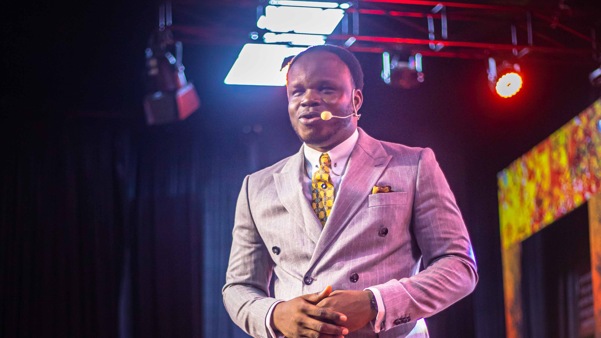 Pastor Dafe speaking